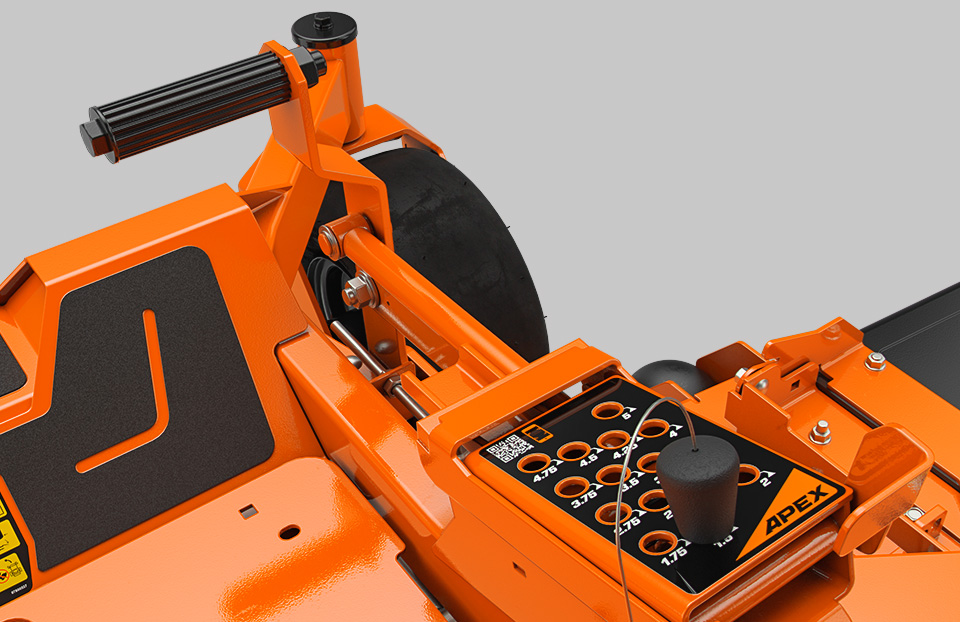 FOOT LEVER & MAGNETIC PIN HEIGHT OF CUT