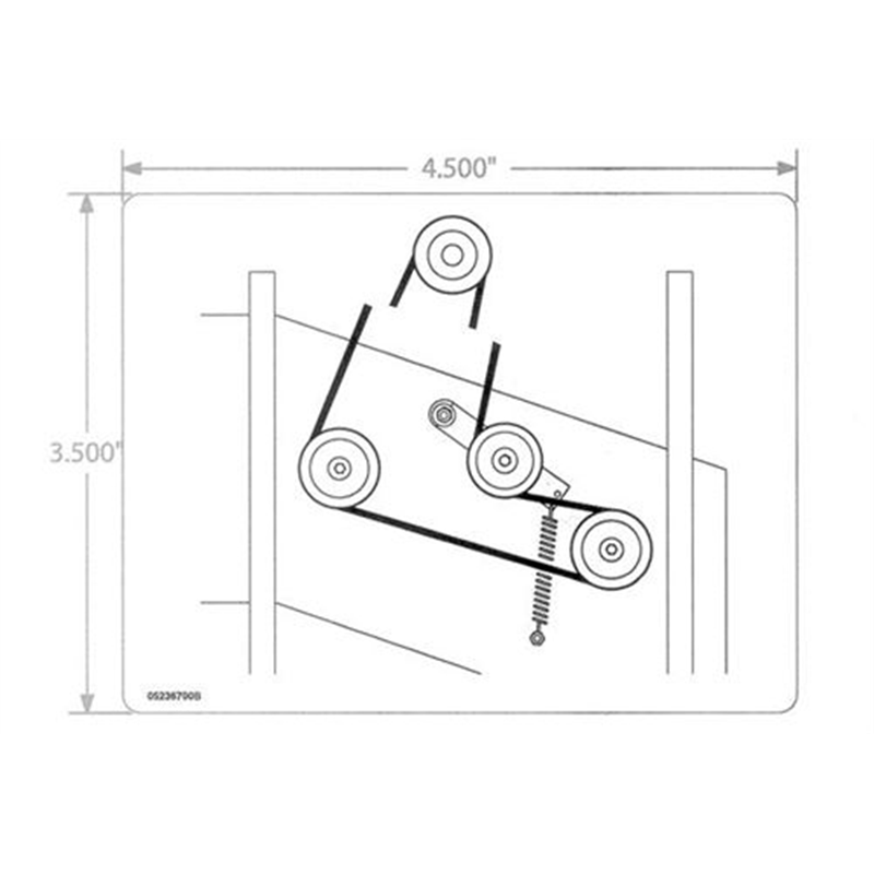 Ariens Sno-thro And Lawn Mower Decal, Belt Diametergram-2 Spindle
