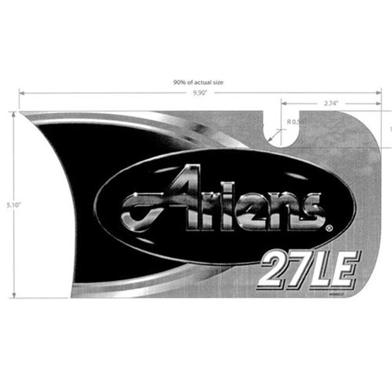 Ariens Sno-thro Decal, Front Dash - 27le