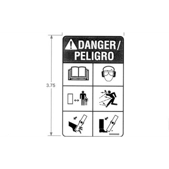Decal, Edger Warning