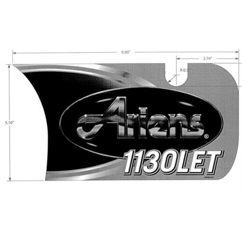 Decal, Front Dash-1130 Let