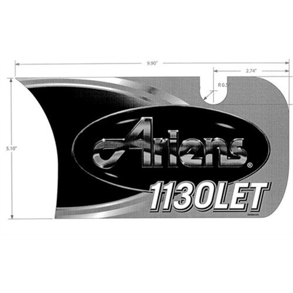 Decal, Front Dash-1130 Let