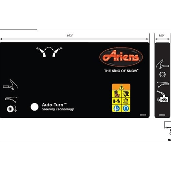 Decal, Control Panel