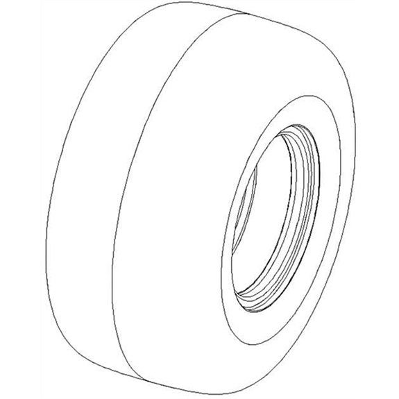 Ariens Lawn Mower Assembly, Tire Wheel 18 X 8.5-8 Ctr