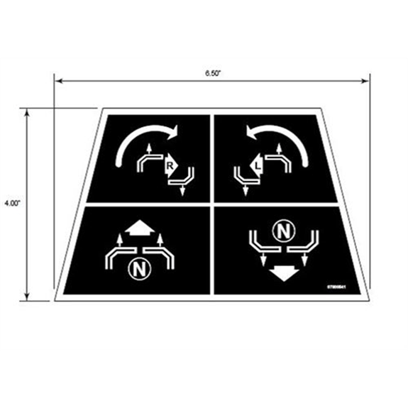 Ariens Lawn Mower Decal, Steering