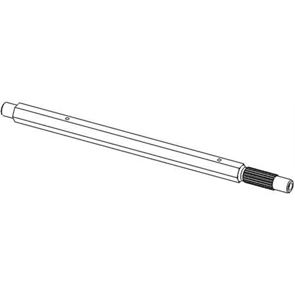 Ariens Sno-thro Shaft, Hex -with Spline Track