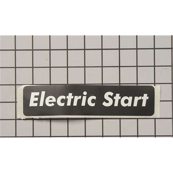 Electric Start Label
