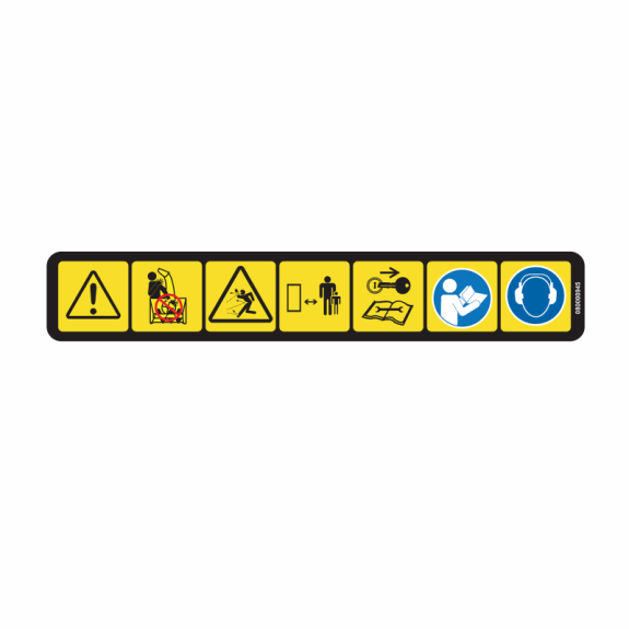Ariens Sno-thro Decal, Safety Dash Ariens Sno-thro Decal, Safety Dash