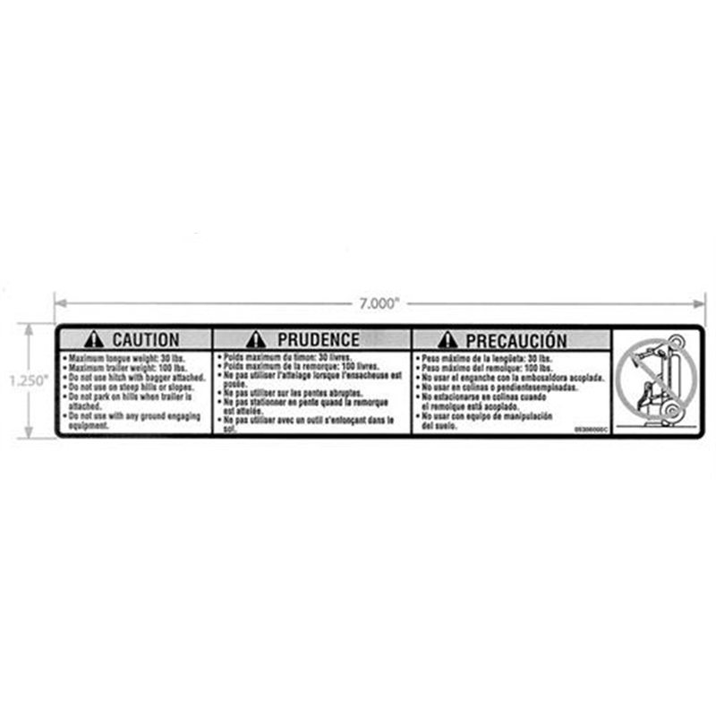 Ariens Sno-thro And Lawn Mower Decal, Traileright Handitch