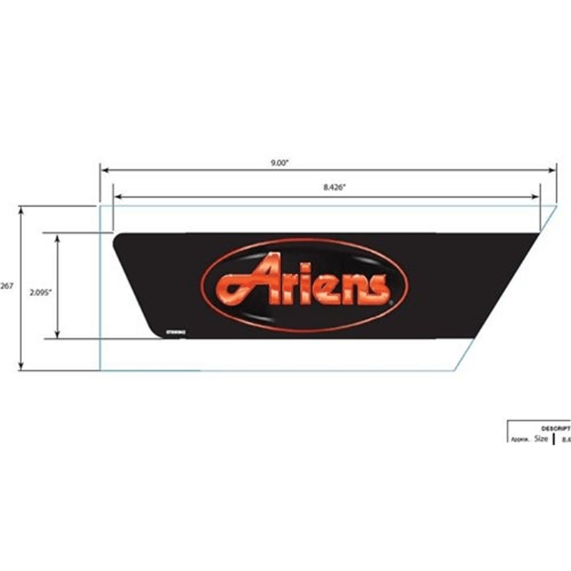 Decal, Rh Side Panel Ariens