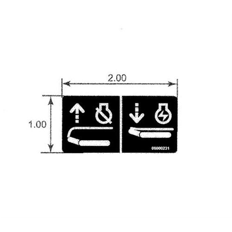 Ariens Edger Decal, Edger Operator Presence Control
