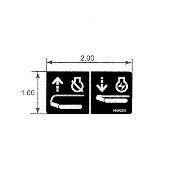 Ariens Edger Decal, Edger Operator Presence Control