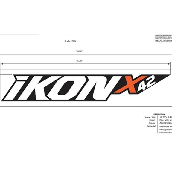 Ariens Lawn Mower Decal,  42