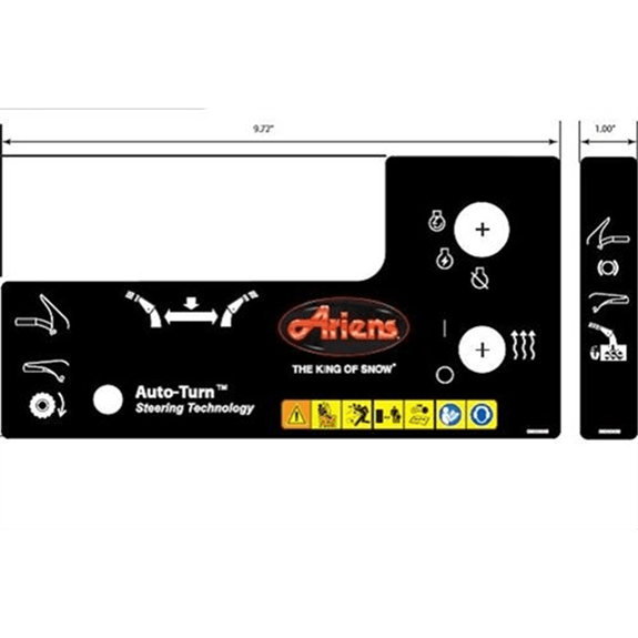 Decal,control,lrg,qt,at,hw,12v
