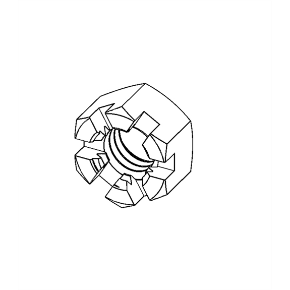 Ariens Sno-thro And Lawn Mower Slotted Nut