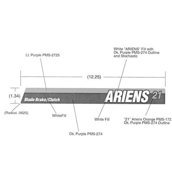Ariens Walk-behind Mower Decal, Blade Brake/clutch Drive Cover