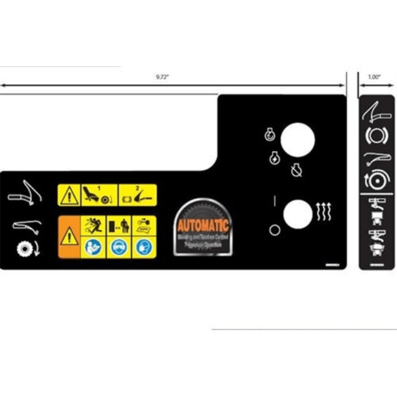 Decal, Control - Brush 12v