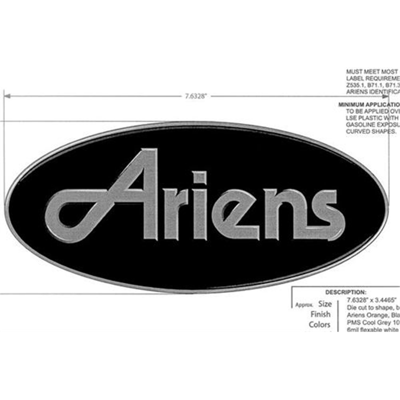 Decal, Ariens Jewel