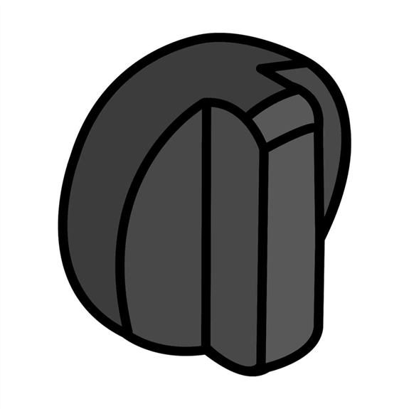 Fuel On/Off Knob Black SNO-THRO