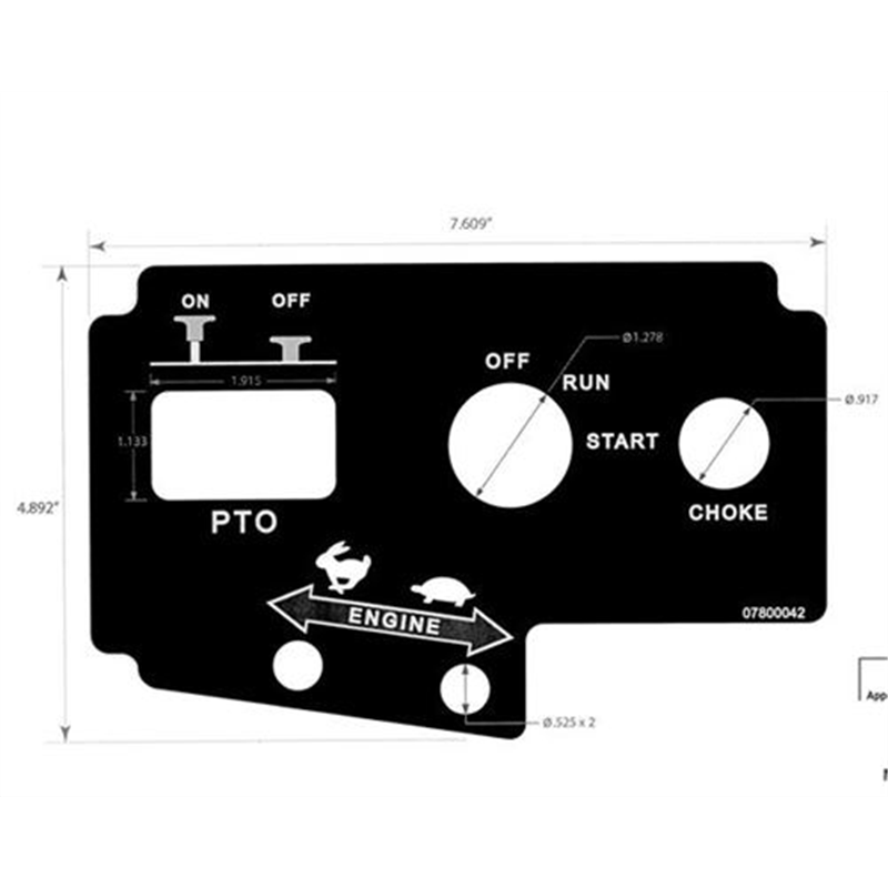 Ariens  Zero Turn Mower Decal, Control Panel