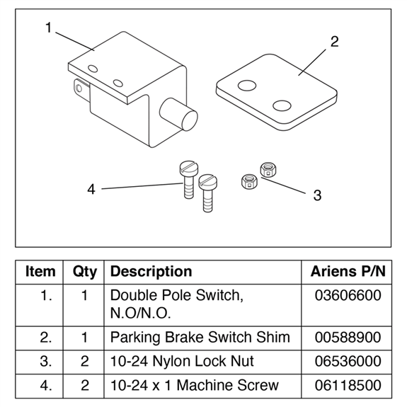 Park Brake Switch Shim ()