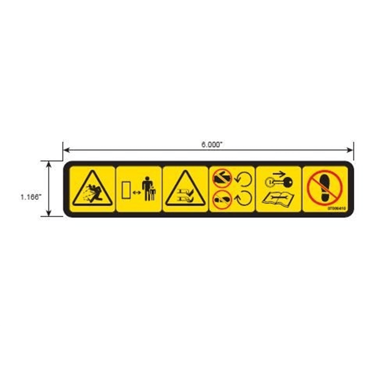 Decal, Deck Safety