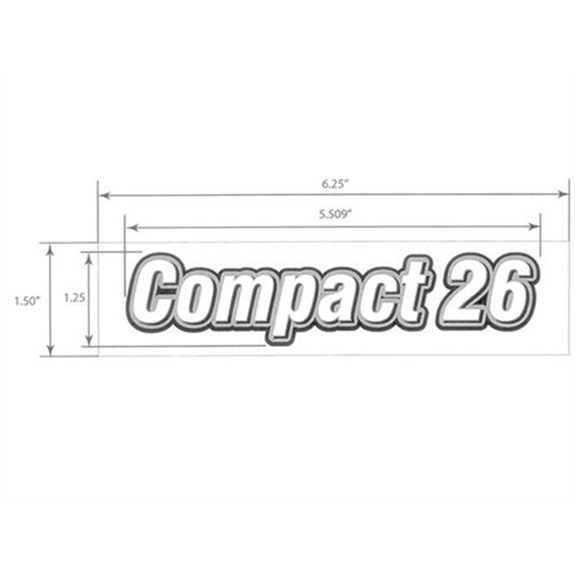 Decal, Compact 26