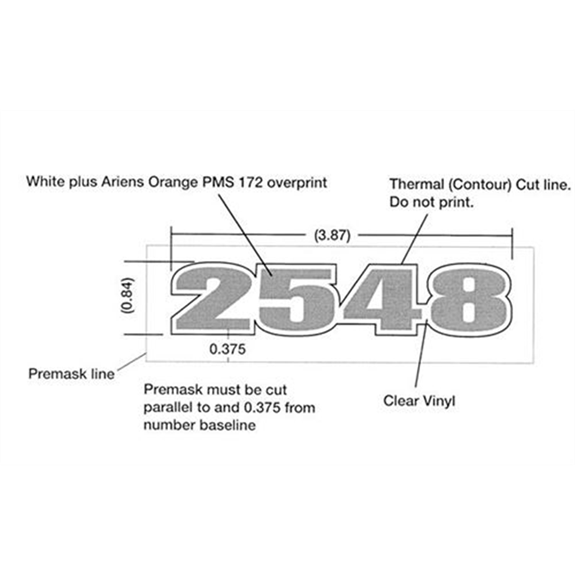 Decal, Hood (2548)