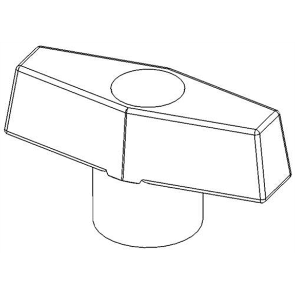 Ariens Sno-thro Knob, Wing .31-18 Ariens Sno-thro Knob, Wing .31-18