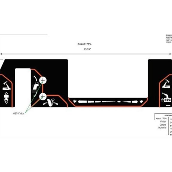 Ariens Sno-thro Decal, Control - Comp Remote