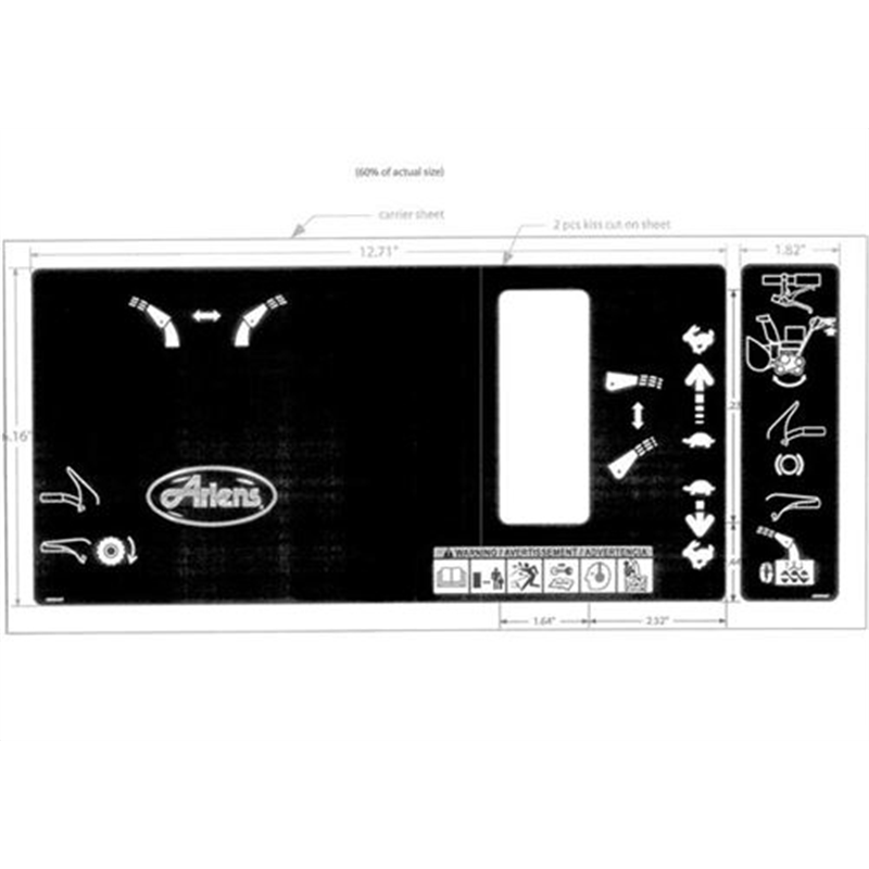 Ariens Sno-thro Decal, Control Track, With Crank, Remote