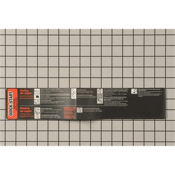 Quick Start Label