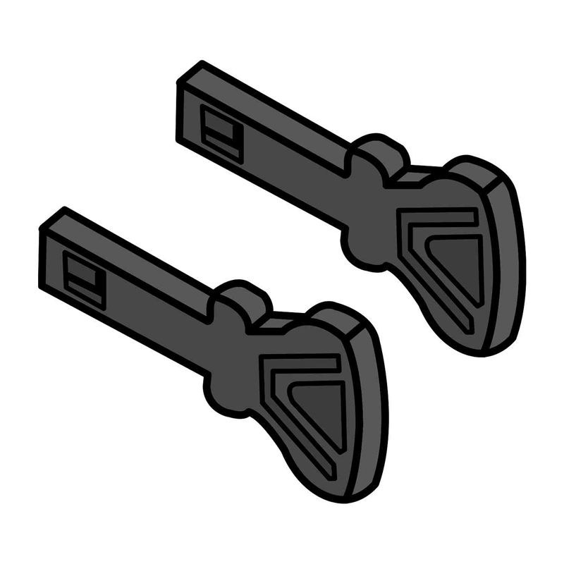 Ignition Push/Pull Key Black SNO-THRO (2-Pack)