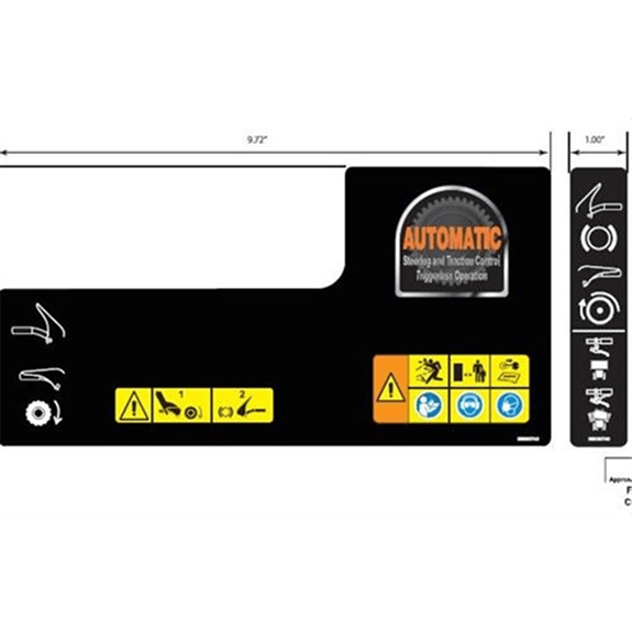 Ariens Sno-thro Decal, Control