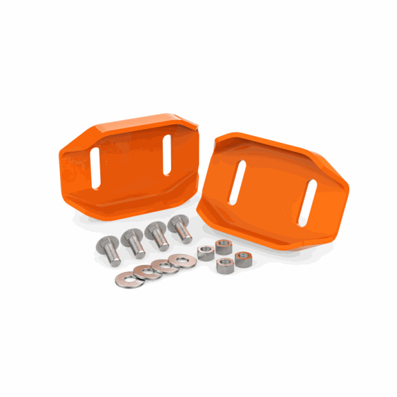 Steel Reversible Skid Shoe Kit, Set of 2