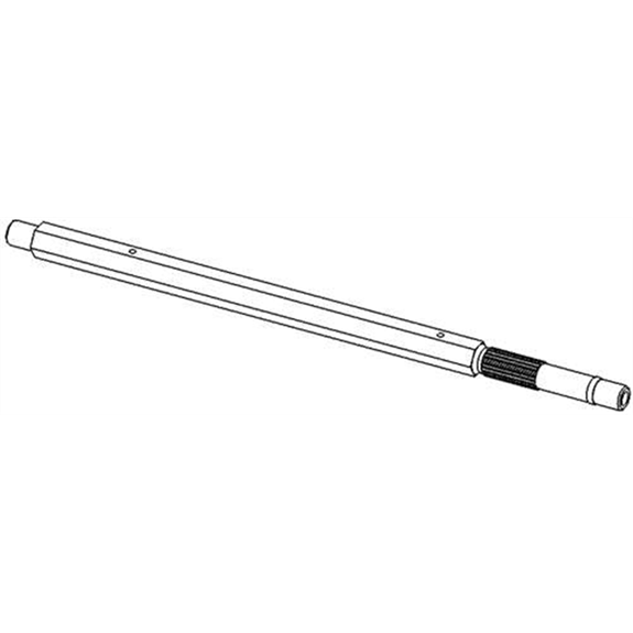 Ariens Sno-thro Shaft, Hex -with Spline Track