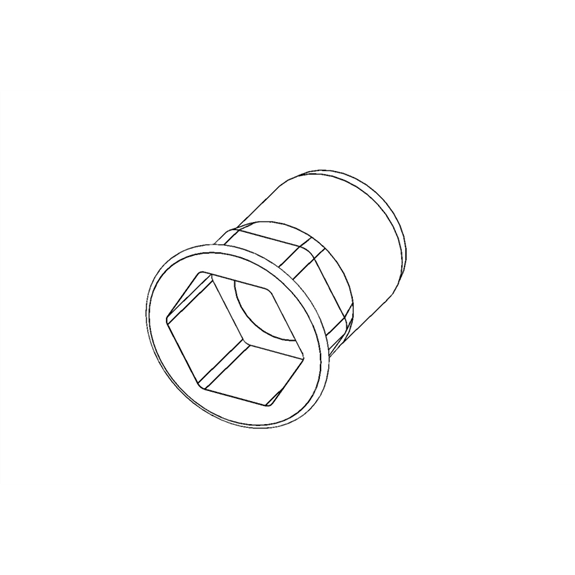 Ariens Sno-thro And Lawn Mower Nut, Threaded Insert .38-16