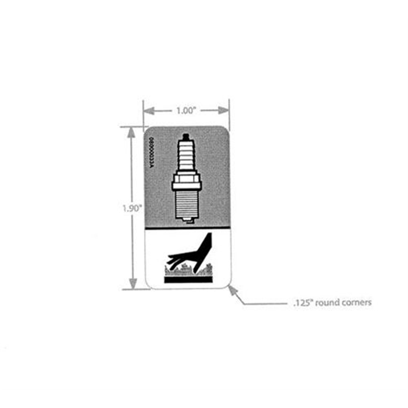 Decal, Spark Plug Access
