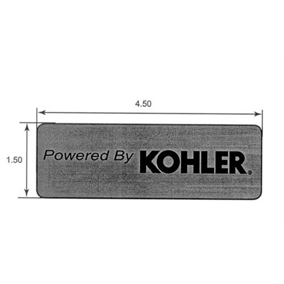 Decal, Powered By Kohler
