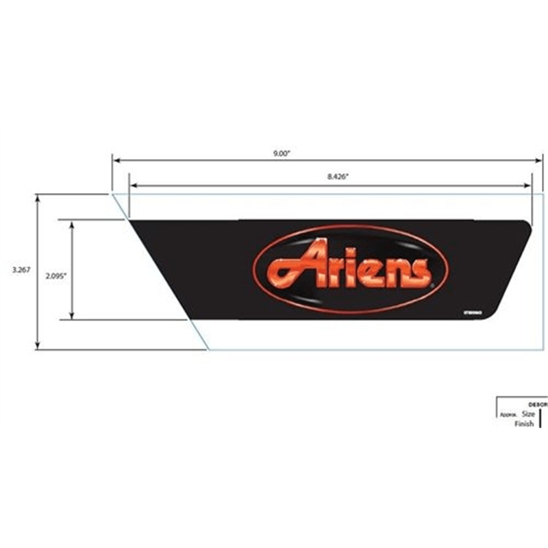 Decal, Lh Side Panel Ariens