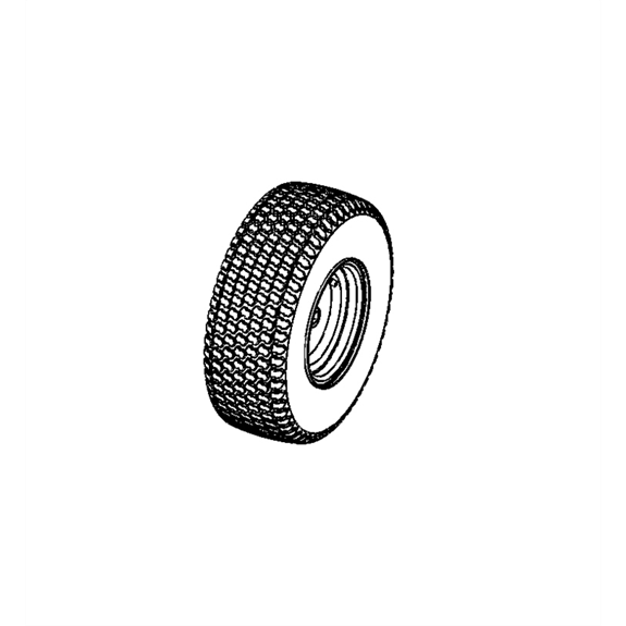 Asm, Whl/tire 18x6.50-8 Dhub