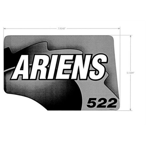 Ariens Sno-thro Decal- 522