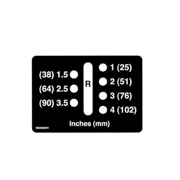 Ariens Sno-thro And Lawn Mower Decal, Height Of Cut-fixed- Right Hand