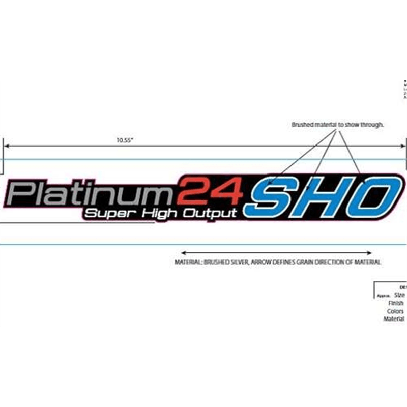 Ariens Sno-thro Decal, Large Dash - Platinum 24 Show