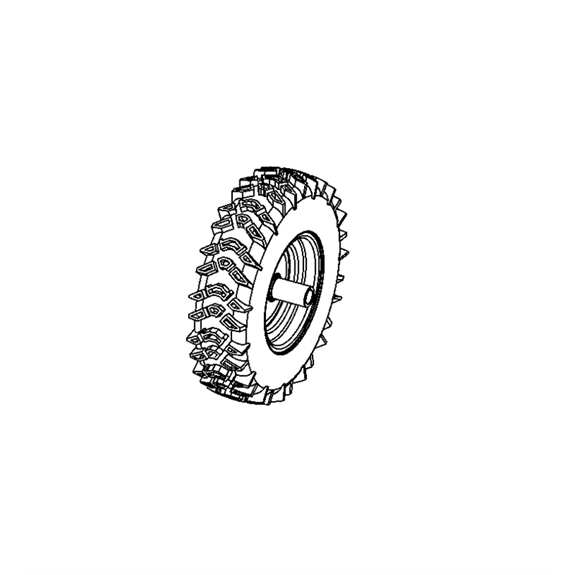 Tire/wheel,lh 16x4.8-8 Diff T2