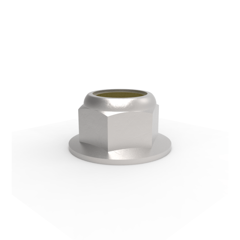 3/8 in Nylon Flange Lock Nut