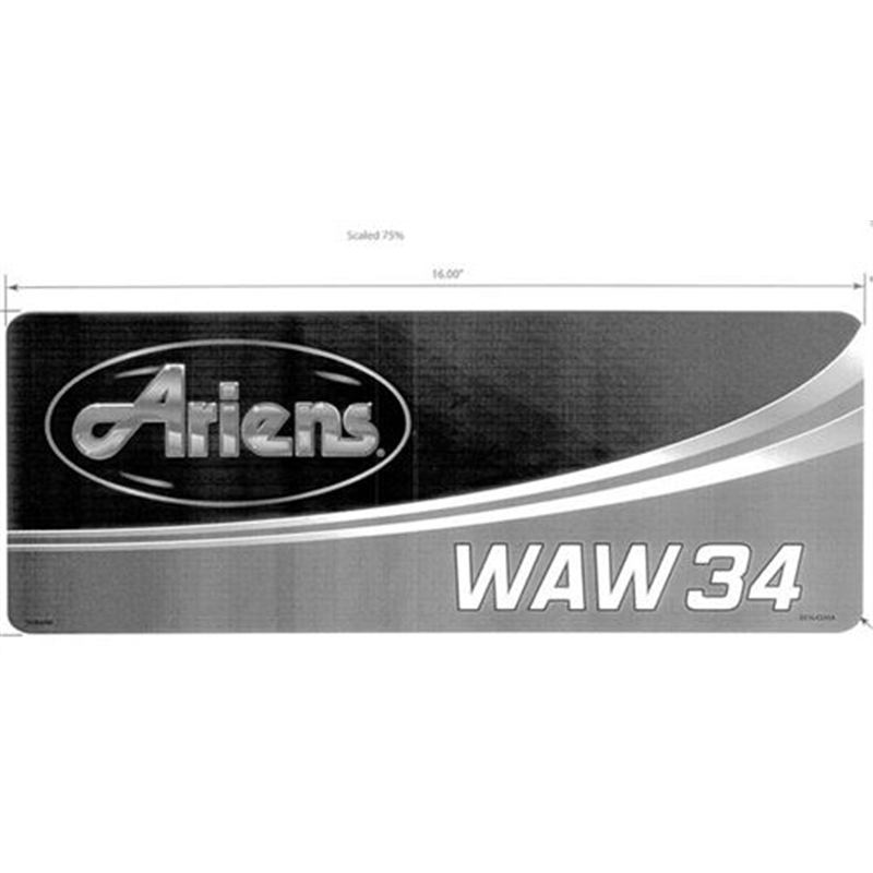 Decal,waw 34 Ariens Dash