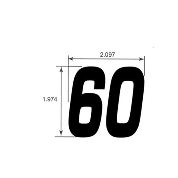 Decal, 60 in.