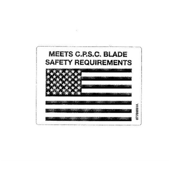 Ariens Walk-behind Mower Decal, Cpsc/usa Flag