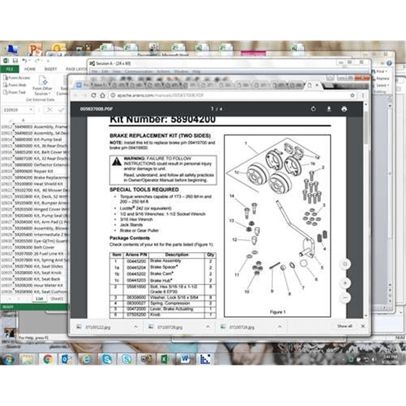 Ariens Sno-thro And Lawn Mower Brake Replacement Kit